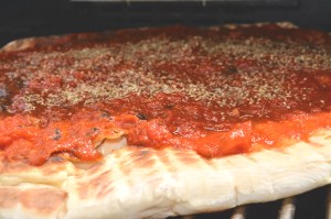 grilled pizza